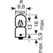 T2W Osram | 24V 2W BA9S | METALLSOCKEL | 3797