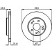 Bremsscheibe VA | MERCEDES W201,W124,R107 84 | 0 986 478 186