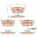 Bremsklötze VA | AUDI,SEAT,SKODA,VW Golf 12 | GDB2080
