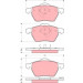Bremsklötze VA | VOLVO S70,C70,V70 98 | GDB1429