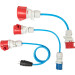 Adapterset 22kW Home+ | 16A Haushaltsstecker, blau, rot | CH-02-07