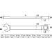 BGS Ratschenring-Maulschlüssel | abwinkelbar | SW 12 mm | 6712