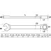 BGS Ratschenring-Maulschlüssel | abwinkelbar | SW 17 mm | 6717