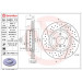 11 481 134 Brembo Premium VA zweiteilig | BMW 1, 3 04-13 | 09.C420.13