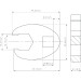 BGS Hahnenfußschlüssel | Antrieb Innenvierkant 10 mm (3/8"""") | SW 15 mm | 1756-15