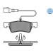 Bremsbelagsatz Vw T. Touareg/T5 02- Mit Sensor | 025 243 6719/W