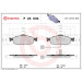 BREMBO Bremsklötze VA | FORD Mondeo, Cougar 93-01 | P 24 034