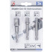 BGS Adapter-Satz für Bohrmaschinen | Antrieb Außensechskant 6,3 mm (1/4"""") | Abtrieb Außenvierkant 6,3 mm (1/4"""") / 10 mm (3/8"""") / 12,5 mm (1/2"""") | 3-tlg | 8204