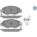 Bremsbelagsatz Ford P. Transit 00- (P.Nap¨D)Ohne Sensor | 025 234 3418/PD