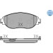 Bremsbelagsatz Vw P. Sharan 10-/Alhambra 10-/Golf Vii/Octavia 12- Mit Sensor | 025 251 1720/W Bremsbelagsatz Vw P. Sharan 10-/Alhambra 10-/Golf Vii/Octavia 12- Mit Sensor | 025 251 1720/W