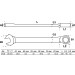 BGS Ratschenring-Maulschlüssel | abwinkelbar | SW 18 mm | 6718