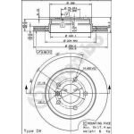 76 481 019 Bremsscheibe VA | VOLVO S40,MITS Carisma 98 | 09.7720.11