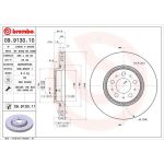 76 481 020 Bremsscheibe VA | VOLVO S60,S80,XC70 98 | 09.9130.11