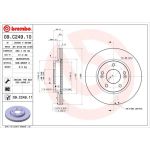 80 481 044 Bremsscheibe VA | HYUNDAI i30,KIA Ceed 12 | 09.C249.11