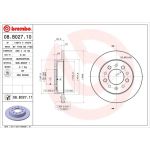 80 482 005 Bremsscheibe HA | HYUNDAI Coupe,Tiburon 01 | 08.B027.10