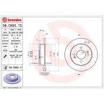 80 482 036 Bremsscheibe HA | HYUNDAI i10 13 | 08.C650.11