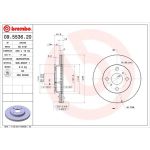 82 481 008 Bremsscheibe VA | TOYOTA Starlet 92 | 09.5536.20