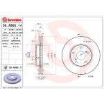 82 481 112 Bremsscheibe VA | TOYOTA Auris,Corolla 04 | 09.A865.11