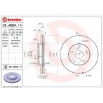 82 481 113 Bremsscheibe VA | TOYOTA Auris,Corolla 02 | 09.A864.11