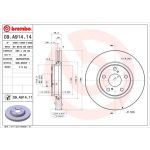 82 481 117 Bremsscheibe VA | TOYOTA Auris 07 | 09.A914.11