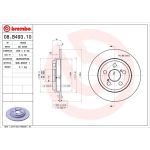 82 481 150 Bremsscheibe HA | TOYOTA Urban Cruiser 07 | 08.B493.10