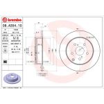 82 482 032 Bremsscheibe HA | TOYOTA Corolla,Corolla Verso 04 | 08.A354.10