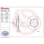 83 481 037 Bremsscheibe VA | MAZDA 323 98 | 09.7824.10