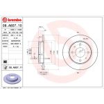 84 482 017 Bremsscheibe HA | MITSUBISHI Colt,SMART Forfour 04 | 08.A607.11