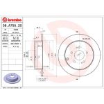 84 482 025 Bremsscheibe HA | MITSUBISHI Grandis 04 | 08.A755.20