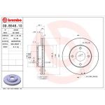 85 481 082 Bremsscheibe VA | NISSAN NV200 10 | 09.B548.10