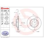 86 481 022 Bremsscheibe VA | HONDA Civic 91 | 09.5285.11