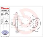 86 481 030 Bremsscheibe VA | HONDA Jazz 02 | 09.9554.10