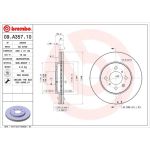 86 481 039 Bremsscheibe VA | HONDA Jazz 02 | 09.A357.10