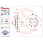 86 481 048 Bremsscheibe VA | HONDA Civic 01 | 09.5457.31