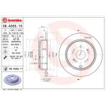 86 482 021 Bremsscheibe HA | HONDA CR-V 02- DM/305 | 08.A355.11