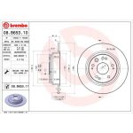 86 482 033 Bremsscheibe HA | HONDA Accord 03 | 08.B653.11