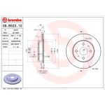 87 481 018 Bremsscheibe VA | DAIHATSU Sirion,SUBA Justy 02- DM246 | 09.B523.10