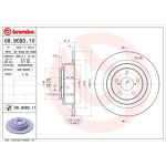 88 482 010 Bremsscheibe HA | SUBARU Legacy,Outback 98-03 | 08.9093.11