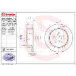 88 482 015 Bremsscheibe HA | SUBARU Legacy,Outback 03 | 08.A605.11