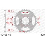 AFAM Kettenrad STAHL 40 Zähne | für 420 | 10105-40