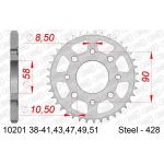 AFAM Kettenrad STAHL 47 Zähne | für 428 | 10201-47