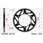 AFAM Kettenrad STAHL 48 Zähne | für 520, schwarz | 14206K-48