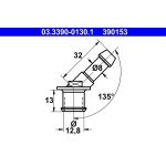 Anschlussstutzen, Schlauchleitung | 03.3390-0130.1