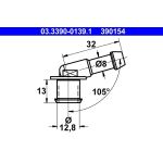Anschlussstutzen, Schlauchleitung | 03.3390-0139.1