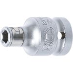 BGS Bit-Adapter mit Haltekugel | Innenvierkant 12,5 mm (1/2"""") | Innensechskant 6,3 mm (1/4"""") | 8201