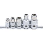 BGS Bit-Adapter-Satz mit Haltekugel | Innenvierkant 6,3 mm (1/4"""") / 10 mm (3/8"""") / 12,5 mm (1/2"""") | 5-tlg | 70103