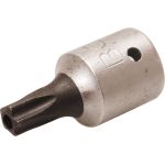 BGS Bit-Einsatz | Antrieb Innenvierkant 6,3 mm (1/4"""") | TS-Profil (für Torx Plus) mit Bohrung TS25 | 2355-TS25