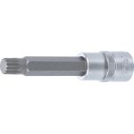 BGS Bit-Einsatz | Länge 100 mm | Antrieb Innenvierkant 12,5 mm (1/2"""") | Innenvielzahn (für XZN) M12 | 4363