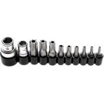 BGS Bit-Satz | Antrieb Außensechskant 6,3 mm (1/4"""") / 10 mm (3/8"""") | T-Profil (für Torx) mit Bohrung | 11-tlg | 786