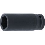 BGS Kraft-Steckschlüssel-Einsatz Sechskant, tief | Antrieb Innenvierkant 12,5 mm (1/2"""") | SW 22 mm | 7222